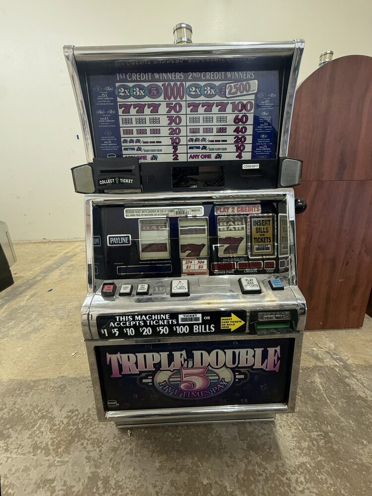 Triple Double 5 Times Pay Reel Cabinet